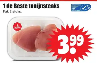 Dirk 1 de Beste tonijnsteaks aanbieding