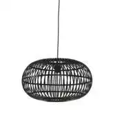 Karwei Hanglamp Indy bamboe zwart 55 cm aanbieding
