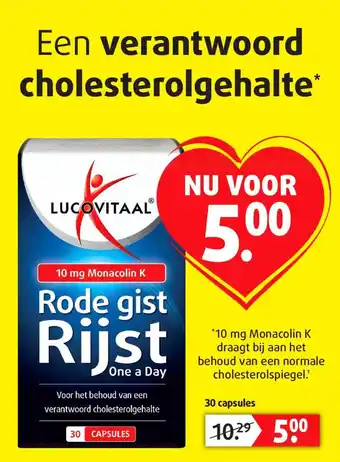 Lucovitaal Rode Gist Rijst One A Day aanbieding