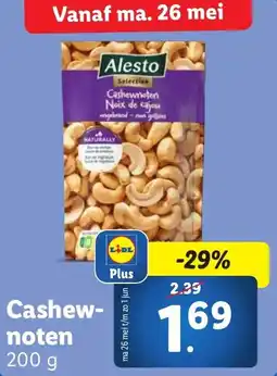Lidl Cashew noten aanbieding