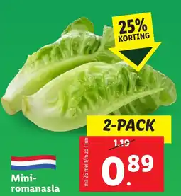 Lidl Mini romanasla aanbieding
