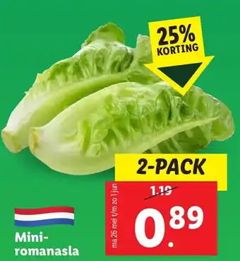 Lidl Mini romanasla aanbieding