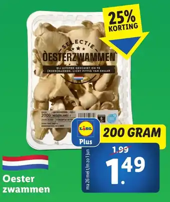 Lidl Oester zwammen aanbieding