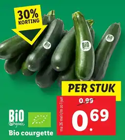 Lidl Bio courgette aanbieding