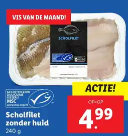 Lidl Scholfilet zonder huid aanbieding