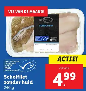 Lidl Scholfilet zonder huid aanbieding