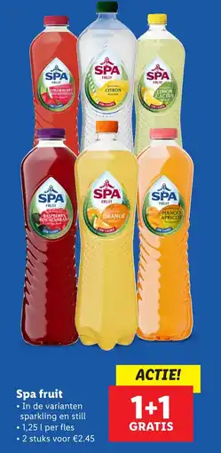 Lidl Spa fruit aanbieding