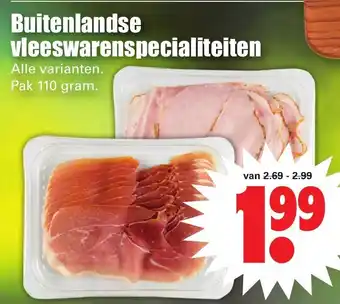 Dirk Buitenlandse vleeswarenspecialiteiten 110g aanbieding