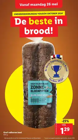 Lidl Grof volkoren heel aanbieding