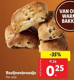Lidl Rozijnenbroodje aanbieding