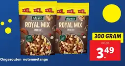 Lidl Ongezouten notenmelange aanbieding