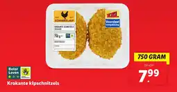 Lidl Krokante kipschnitzels aanbieding