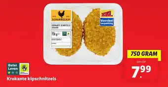 Lidl Krokante kipschnitzels aanbieding
