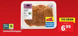 Lidl Varkensfiletlapjes aanbieding