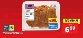 Lidl Varkensfiletlapjes aanbieding