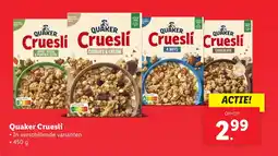 Lidl Quaker Cruesli aanbieding