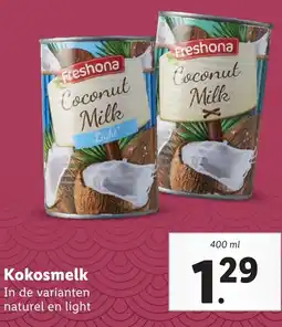 Lidl Kokosmelk aanbieding