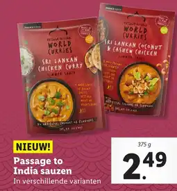 Lidl Passage to India sauzen aanbieding