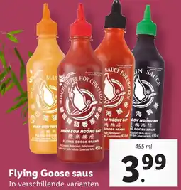 Lidl Flying Goose saus aanbieding
