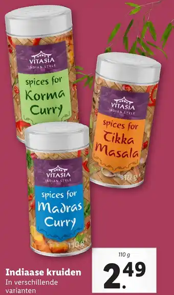Lidl Indiaase kruiden aanbieding