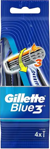 Bol.com Gillette Blue3 Voetbaleditie14 - 4 wegwerpmesjes - Scheermesjes aanbieding