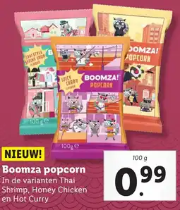 Lidl Boomza popcorn aanbieding