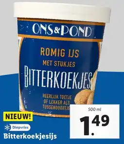 Lidl Bitterkoekjesijs aanbieding