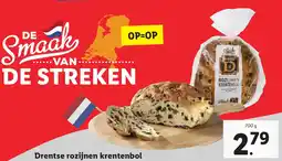 Lidl Drentse rozijnen krentenbol aanbieding
