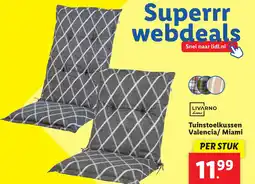 Lidl Tuinstoelkussen Valencia/ Miami aanbieding
