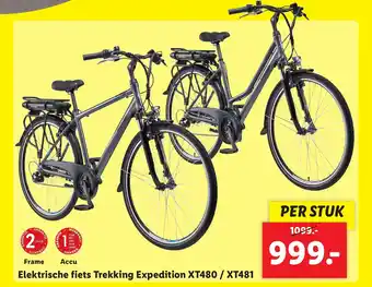 Lidl Elektrische fiets Trekking Expedition XT480 / XT481 aanbieding