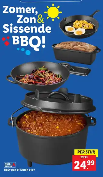 Lidl BBQ pan of Dutch oven aanbieding