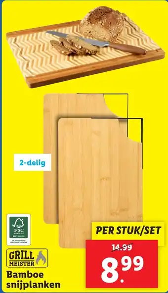 Lidl Bamboe snijplanken aanbieding