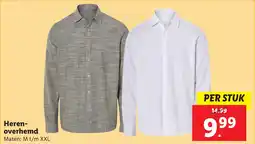 Lidl Heren overhemd aanbieding