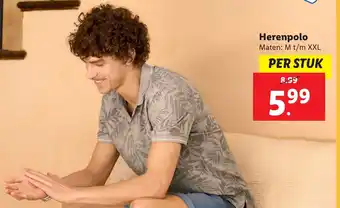 Lidl Herenpolo aanbieding