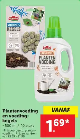 Lidl Plantenvoeding en voeding kegels aanbieding