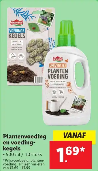 Lidl Plantenvoeding en voeding kegels aanbieding