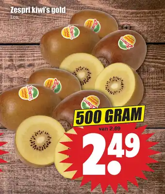 Dirk Zespri kiwi's gold aanbieding