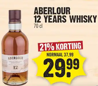 Dirk ABERLOUR 12 YEARS WHISKY aanbieding