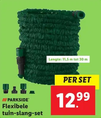 Lidl Parkside Flexibele tuin slang set aanbieding