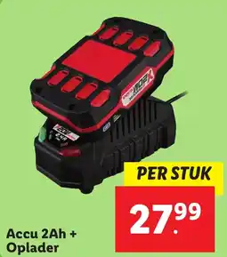 Lidl Accu 2Ah + Oplader aanbieding