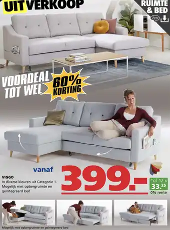 Seats and Sofas VIGGO In diverse kleuren uit Categorie Mogelijk met opbergruimte en geïntegreerd bed aanbieding