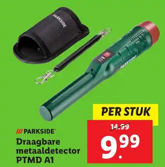 Lidl Parkside Draagbare metaaldetector PTMD A1 aanbieding