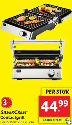 Lidl Silvercrest Contactgrill aanbieding
