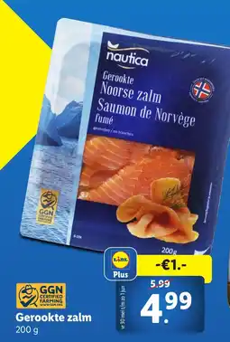 Lidl Gerookte zalm aanbieding