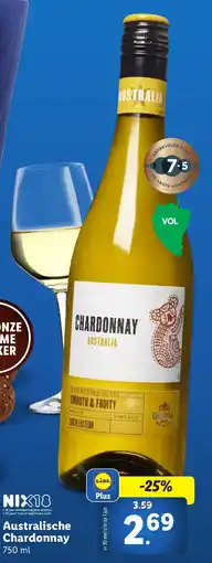 Lidl Australische Chardonnay aanbieding