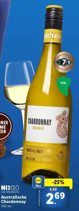 Lidl Australische Chardonnay aanbieding