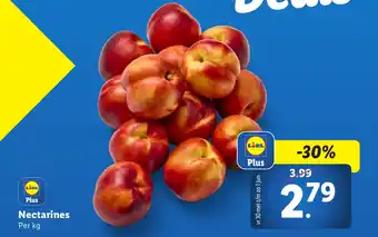 Lidl Nectarines aanbieding