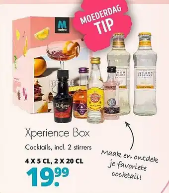 Mitra Xperience box cocktails, incl. 2 stirrers aanbieding