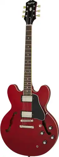 Bax-Music Epiphone ES-335 Cherry semi-akoestische gitaar aanbieding