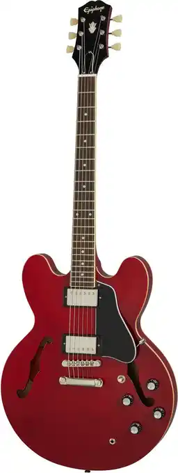Bax-Music Epiphone ES-335 Cherry semi-akoestische gitaar aanbieding